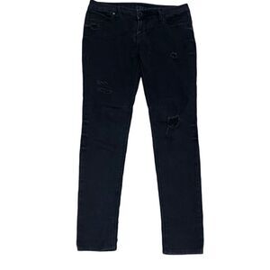 RtA Women’s Black Distressed Skinny Jeans Road to Awe size 29